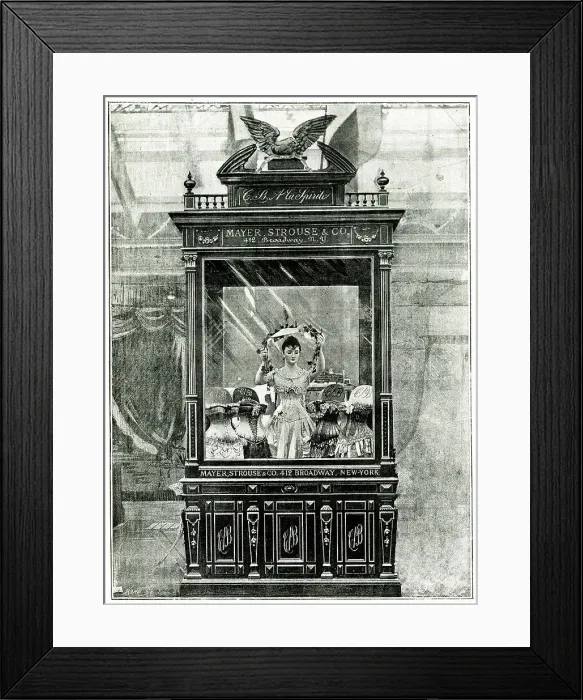 Framed Print : Mayer, Strouse & Co, Corsets, Paris Exhibition of 1889 Framed Print : Mayer, Strouse & Co, Corsets, Paris Exhibition of 1889