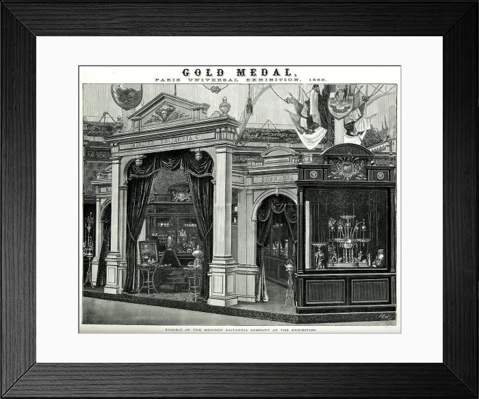 Framed Print : Meriden Britannia Co, Paris Exhibition of 1889 Framed Print : Meriden Britannia Co, Paris Exhibition of 1889