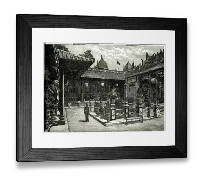 Framed Print : Pavilion of Cochin-China, Paris Exhibition of 1889 Framed Print : Pavilion of Cochin-China, Paris Exhibition of 1889
