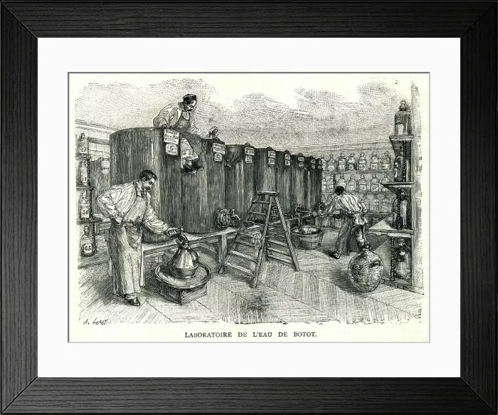 Framed Print : Botot water laboratory, Paris Exhibition of 1889 Framed Print : Botot water laboratory, Paris Exhibition of 1889