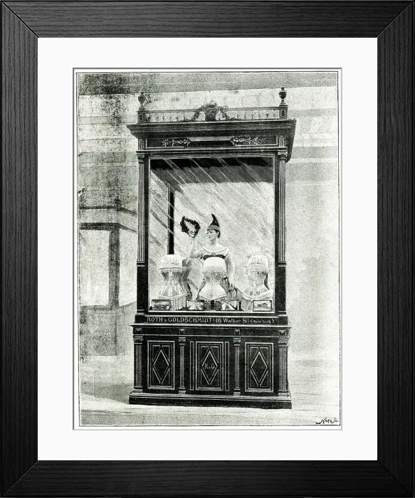 Framed Print : Roth and Goldschmidt Corsets, Paris Exhibition of 1889 Framed Print : Roth and Goldschmidt Corsets, Paris Exhibition of 1889