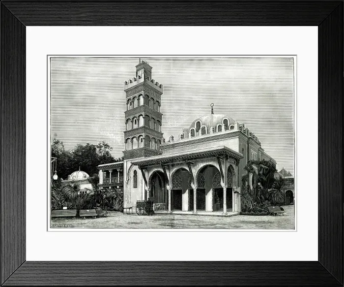 Framed Print : Algerian Pavilion, Paris Exhibition of 1889 Framed Print : Algerian Pavilion, Paris Exhibition of 1889