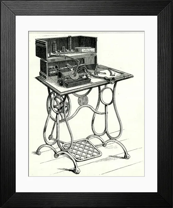 Framed Print : Graphophone, Paris Exhibition of 1889 Framed Print : Graphophone, Paris Exhibition of 1889
