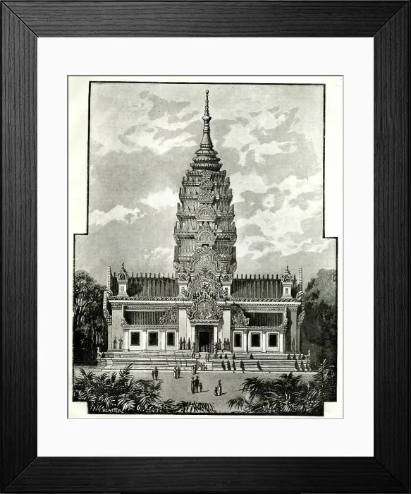Framed Print : Pagoda of Angkor, Paris Exhibition of 1889 Framed Print : Pagoda of Angkor, Paris Exhibition of 1889
