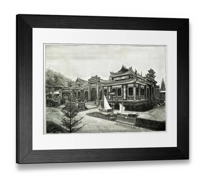 Framed Print : Pavilion of Annam and Tonkin, Paris Exhibition of 1889 Framed Print : Pavilion of Annam and Tonkin, Paris Exhibition of 1889