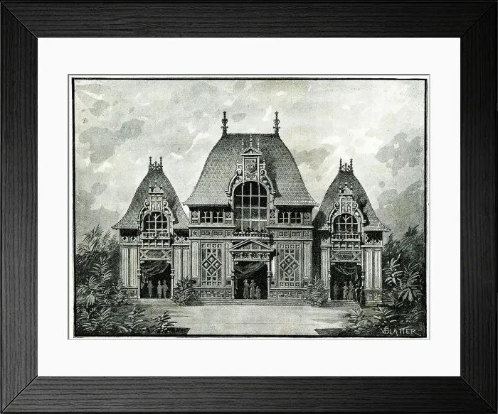 Framed Print : Pavilion of Nicaragua, Paris Exhibition of 1889 Framed Print : Pavilion of Nicaragua, Paris Exhibition of 1889