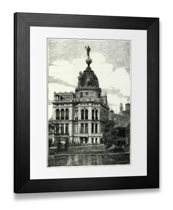 Framed Print : Pavilion of the Gas Company, Paris Exhibition of 1889 Framed Print : Pavilion of the Gas Company, Paris Exhibition of 1889