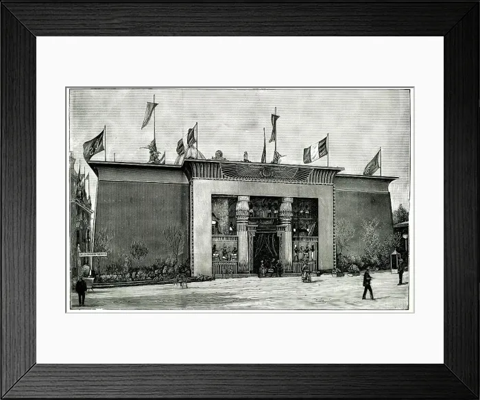 Framed Print : Pavilion of Suez Canal Company, Paris Exhibition of 1889 Framed Print : Pavilion of Suez Canal Company, Paris Exhibition of 1889