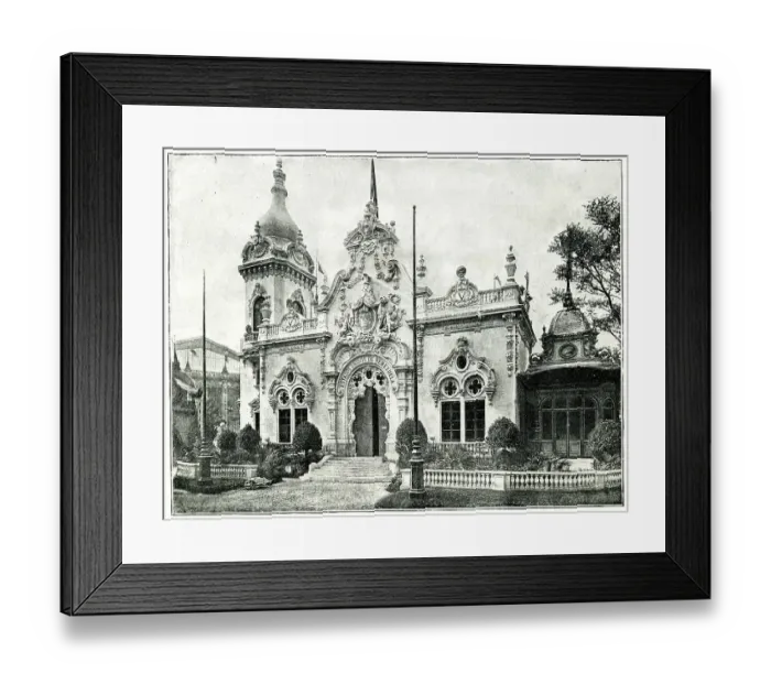 Framed Print : Pavilion of Venezuela, Paris Exhibition of 1889 Framed Print : Pavilion of Venezuela, Paris Exhibition of 1889
