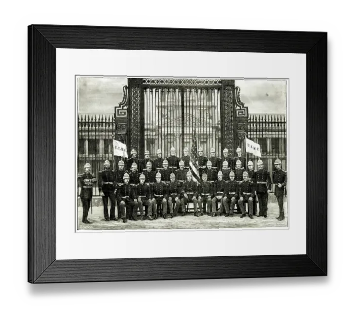 Framed Print : USA Marine Detachment, Paris Exhibition of 1889 Framed Print : USA Marine Detachment, Paris Exhibition of 1889