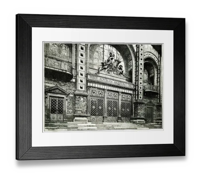 Framed Print : Pavilion the Republic of Argentina, Paris Exhibition of 1889 Framed Print : Pavilion the Republic of Argentina, Paris Exhibition of 1889