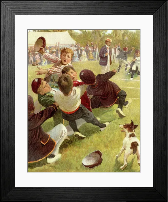 Framed Print : Boys in Tug of War Framed Print : Boys in Tug of War