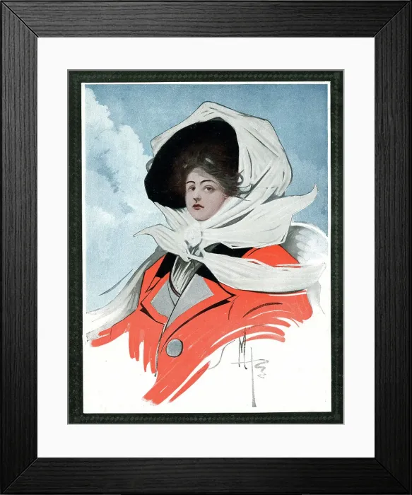 Framed Print : The Motor Maid by T O Marten Framed Print : The Motor Maid by T O Marten
