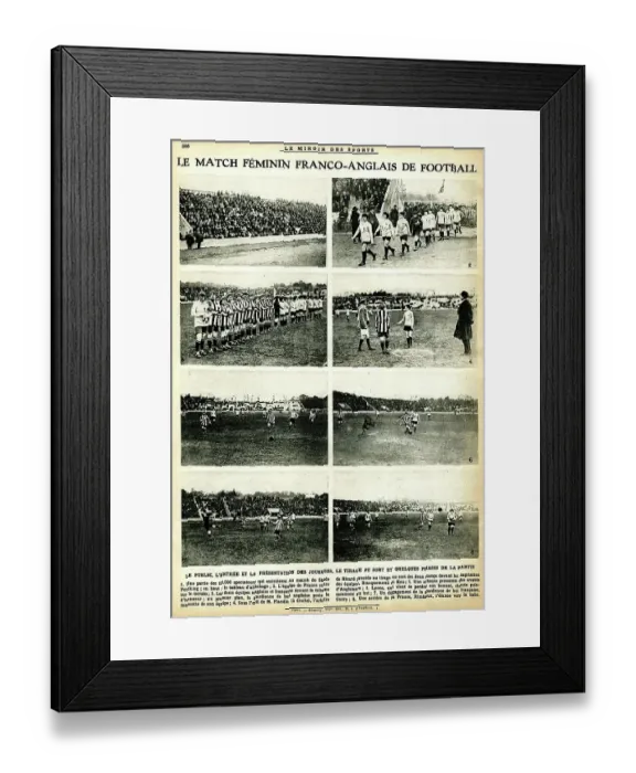 Framed Print : Women's International Football, France v England Framed Print : Women's International Football, France v England