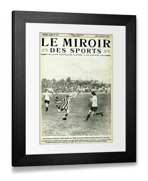Framed Print : Women's International Football, France v England Framed Print : Women's International Football, France v England