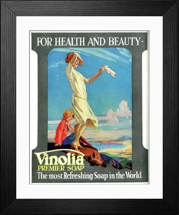 Framed Print : Advert, Vinolia Premier Soap Framed Print : Advert, Vinolia Premier Soap