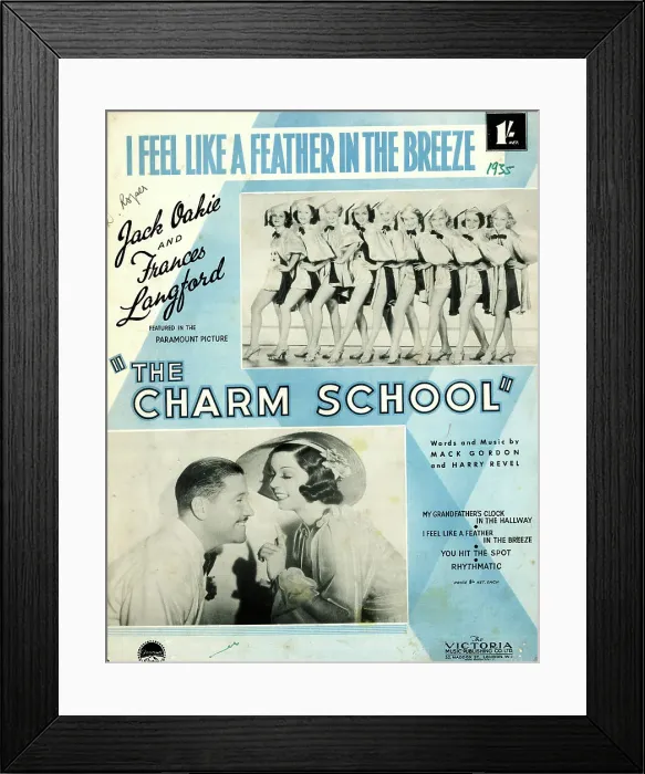 Framed Print : Music cover, I Feel Like a Feather in the Breeze Framed Print : Music cover, I Feel Like a Feather in the Breeze