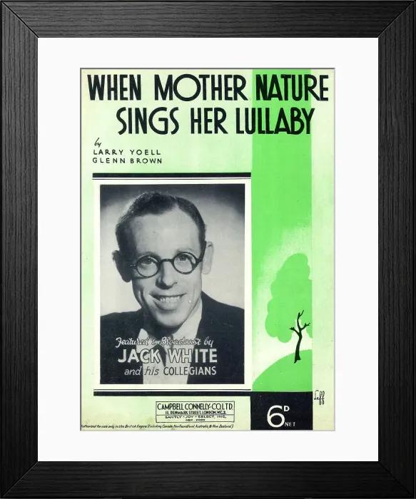 Framed Print : Music cover, When Mother Nature Sings Her Lullaby Framed Print : Music cover, When Mother Nature Sings Her Lullaby