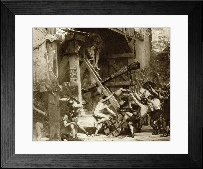 Framed Print : Roman Catapult, Siege of Carthage Framed Print : Roman Catapult, Siege of Carthage