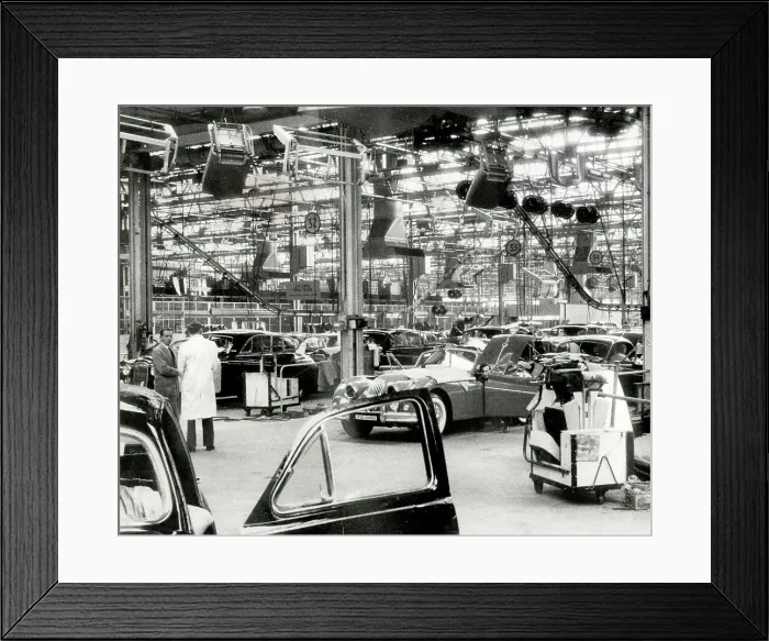 Framed Print : Jaguar factory, motor car assembly line, Coventry Framed Print : Jaguar factory, motor car assembly line, Coventry