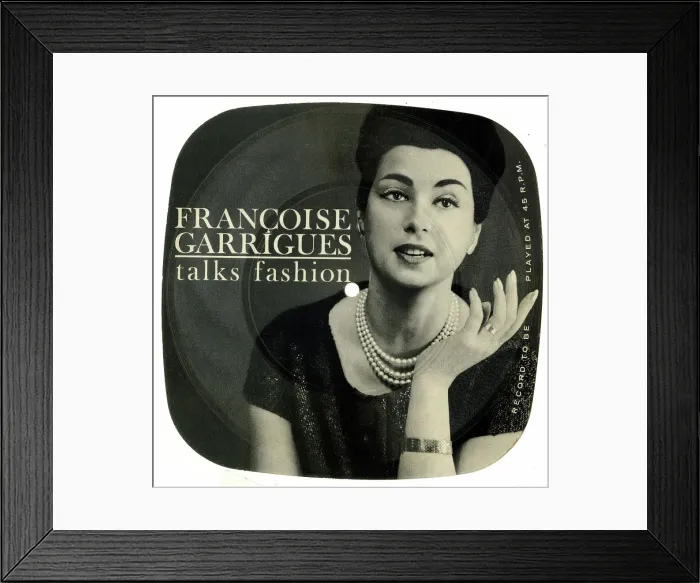 Framed Print : Francoise Garrigues talks fashion Framed Print : Francoise Garrigues talks fashion