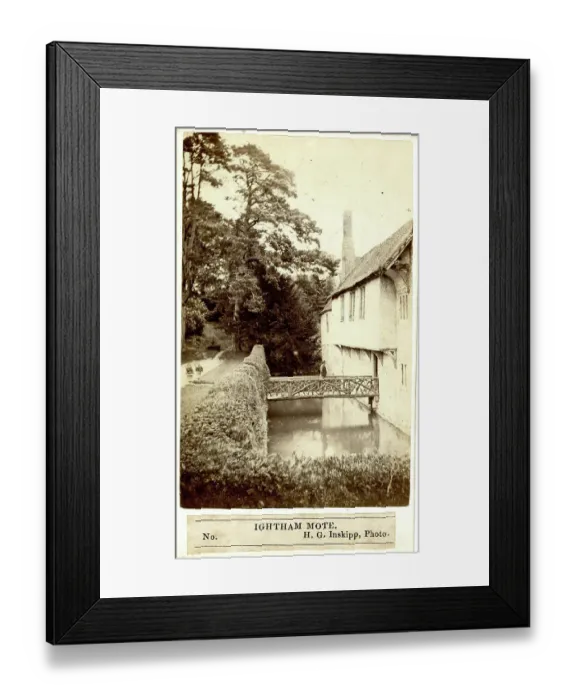 Framed Print : Ightham Mote Bridge, Kent Framed Print : Ightham Mote Bridge, Kent