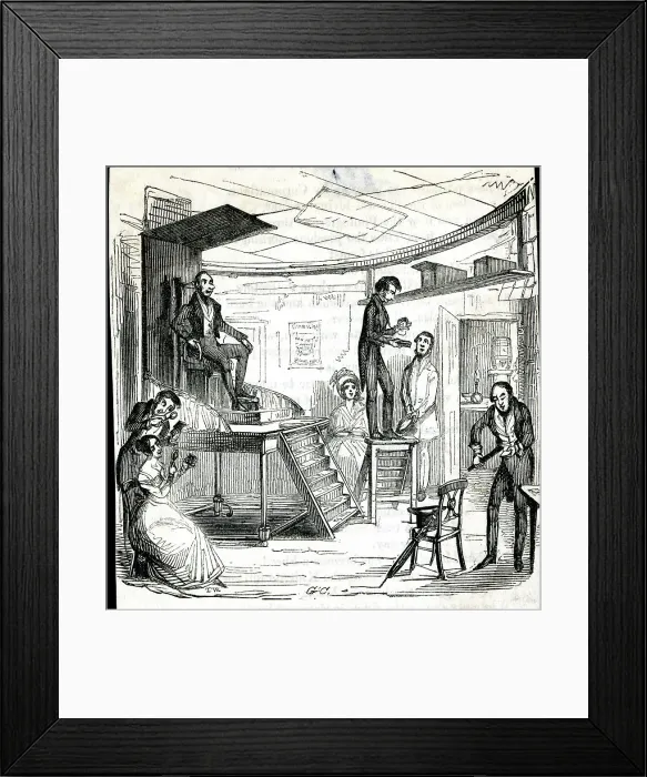 Framed Print : Cartoon, Photographic Phenomena, by George Cruikshank Framed Print : Cartoon, Photographic Phenomena, by George Cruikshank