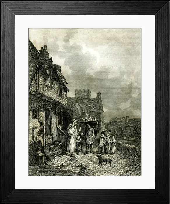 Framed Print : Italian hawker selling souvenir china models Framed Print : Italian hawker selling souvenir china models