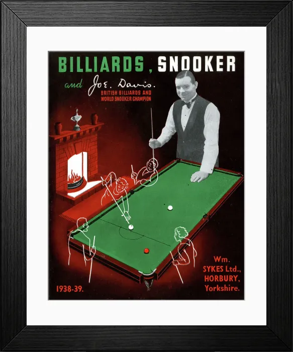Framed Print : Joe Davis, Billiards and World Snooker Champion Framed Print : Joe Davis, Billiards and World Snooker Champion