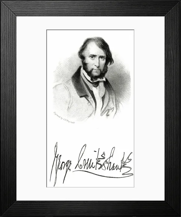 Framed Print : George Cruikshank, British caricaturist and book illustrator Framed Print : George Cruikshank, British caricaturist and book illustrator