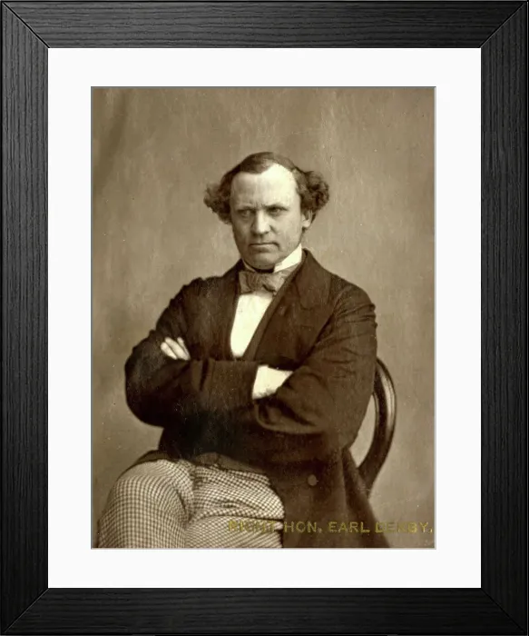 Framed Print : Edward Stanley, 15th Earl of Derby Framed Print : Edward Stanley, 15th Earl of Derby