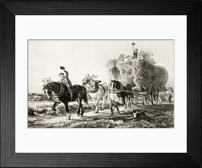 Framed Print : The Last Load, Bringing the Harvest Home Framed Print : The Last Load, Bringing the Harvest Home