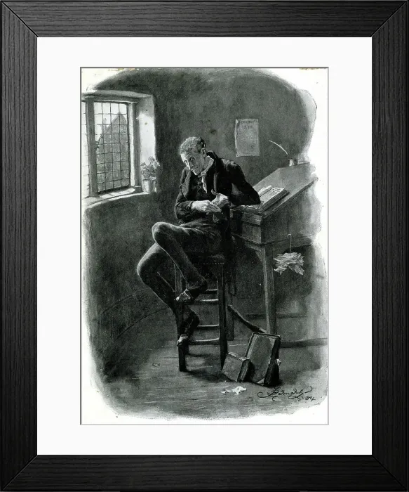 Framed Print : Uriah Heep, law clerk in David Copperfield Framed Print : Uriah Heep, law clerk in David Copperfield