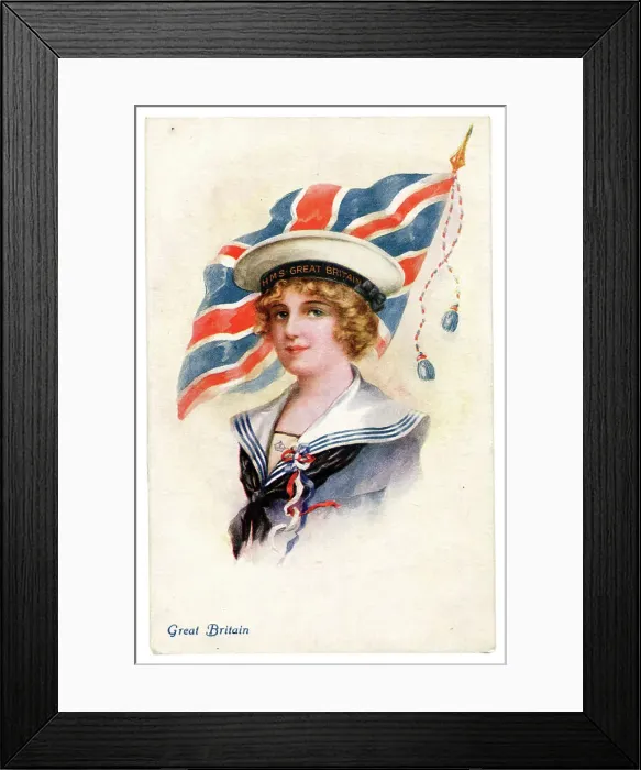 Framed Print : British naval propaganda Framed Print : British naval propaganda