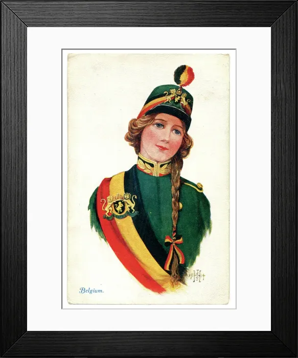 Framed Print : British propaganda for Belgium Framed Print : British propaganda for Belgium