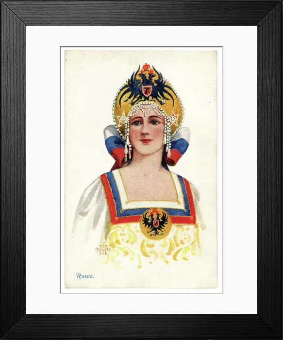 Framed Print : British propaganda for Russia Framed Print : British propaganda for Russia
