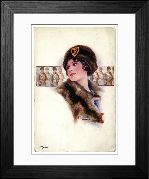 Framed Print : British propaganda for Russia Framed Print : British propaganda for Russia