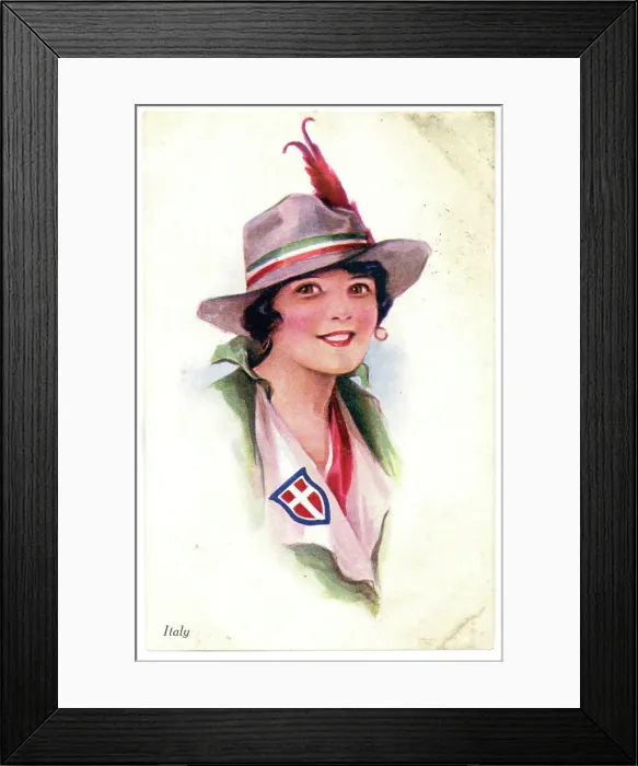 Framed Print : British propaganda for Italy Framed Print : British propaganda for Italy