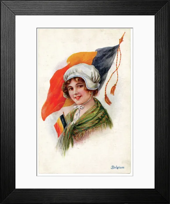 Framed Print : British propagand for Belgium Framed Print : British propagand for Belgium