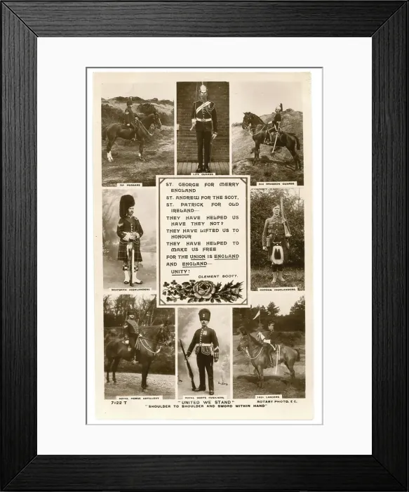 Framed Print : A melange of small photos of British soldiers Framed Print : A melange of small photos of British soldiers