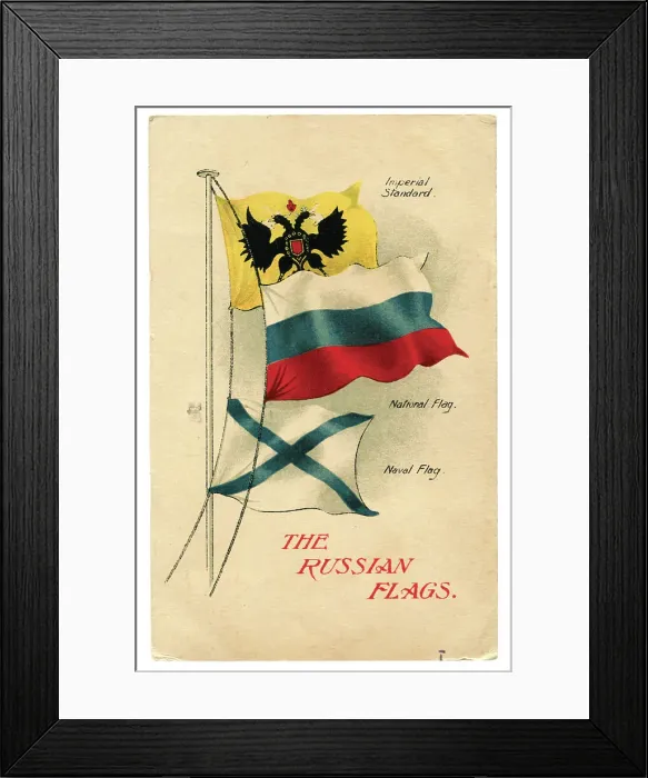 Framed Print : Three different Russian flags Framed Print : Three different Russian flags