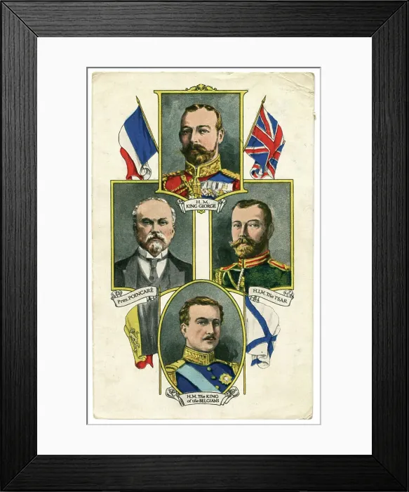 Framed Print : Portraits of the Heads of State of the Allies Framed Print : Portraits of the Heads of State of the Allies