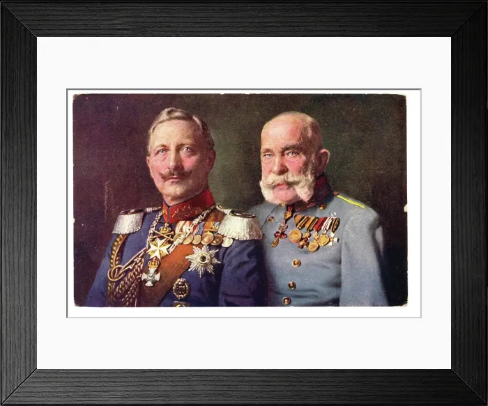 Framed Print : Coloured portraits of the Kaiser & Emperor Franz Joseph Framed Print : Coloured portraits of the Kaiser & Emperor Franz Joseph