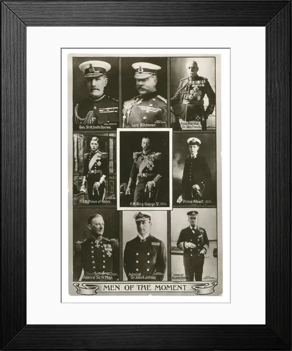 Framed Print : Nine military and naval Men of the Moment Framed Print : Nine military and naval Men of the Moment