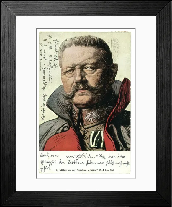 Framed Print : Uniformed General von Hindenburg