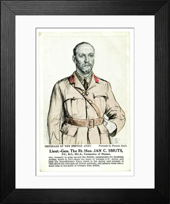 Framed Print : Lt. General The Rt. Hon. Jan C. Smuts Framed Print : Lt. General The Rt. Hon. Jan C. Smuts