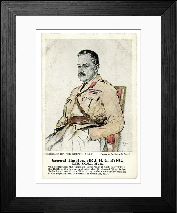 Framed Print : General The Hon. Sir J. H. G. Byng