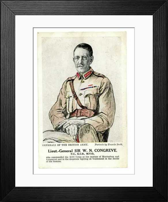 Framed Print : Lt. General Sir W. N. Congreve Framed Print : Lt. General Sir W. N. Congreve