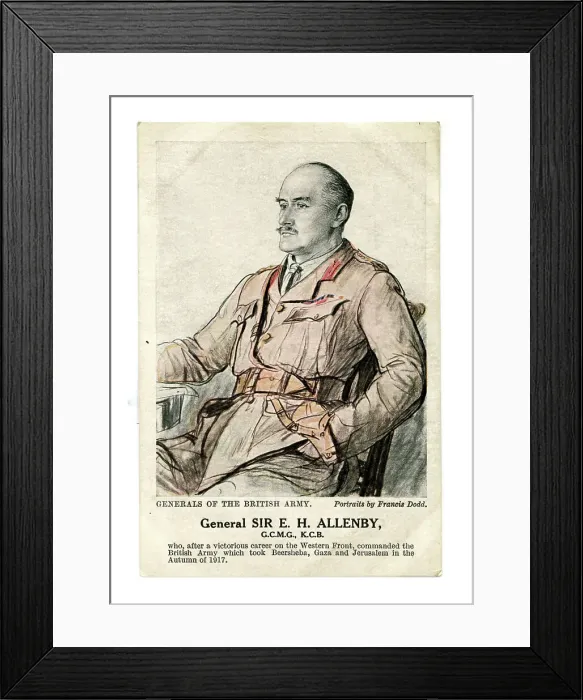 Framed Print : General Sir E. H. Allenby Framed Print : General Sir E. H. Allenby