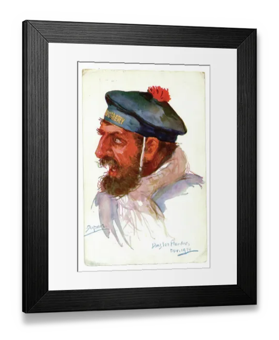 Framed Print : A Dupuis head and shoulders of a Flanders sailor Framed Print : A Dupuis head and shoulders of a Flanders sailor